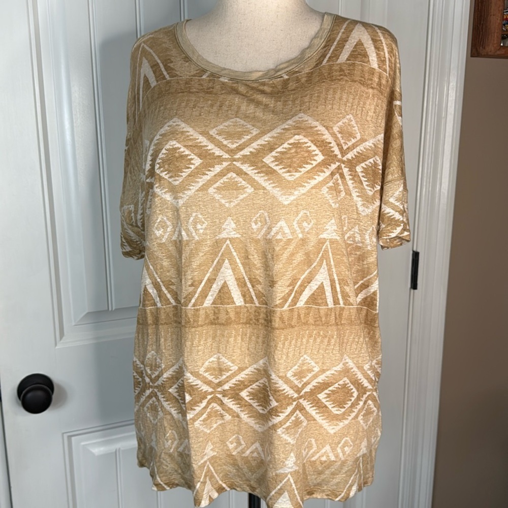 Lauren Ralph Lauren Women’s 100% Linen Top Sz 1X